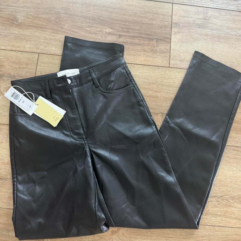 Aritzia Women's Black and Brown Trousers